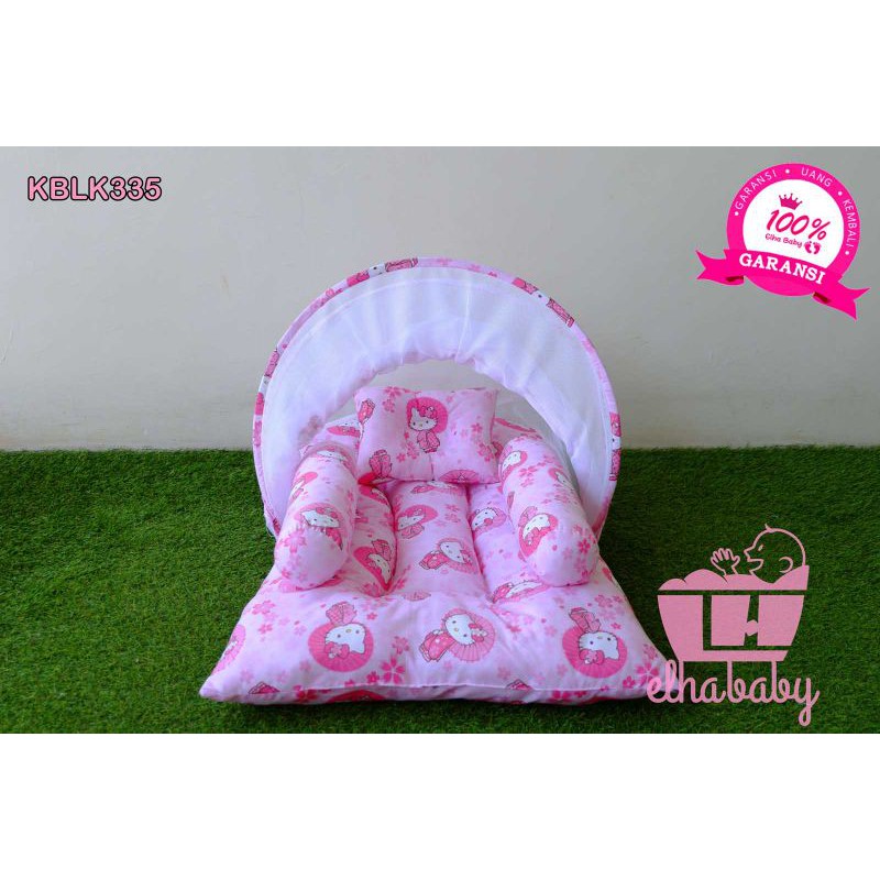 Kasur Bayi Lipat Kelambu Set Murah | Produk Perlengkapan Tempat Tidur Baby Peralatan Anak Baru Lahir