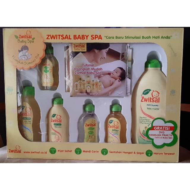 Zwitsal Paket Baby Spa Gift Box (Set perlengkapan mandi bayi baru lahir newborn)