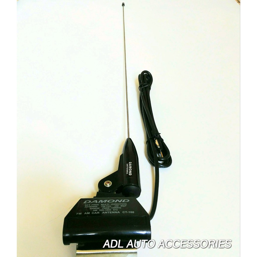 antenna radio mobil antena jepit kap mesin / bagasi PINTU BELAKANG jba 320 universal HITAM