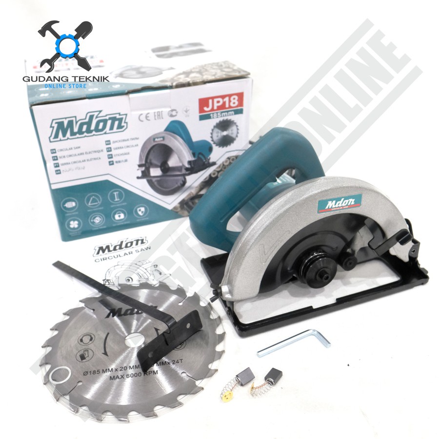 Mesin Circular Saw 7&quot;  / Mesin Gergaji Potong Kayu 7 Inch - Circular Saw LISTRIK 7&quot;