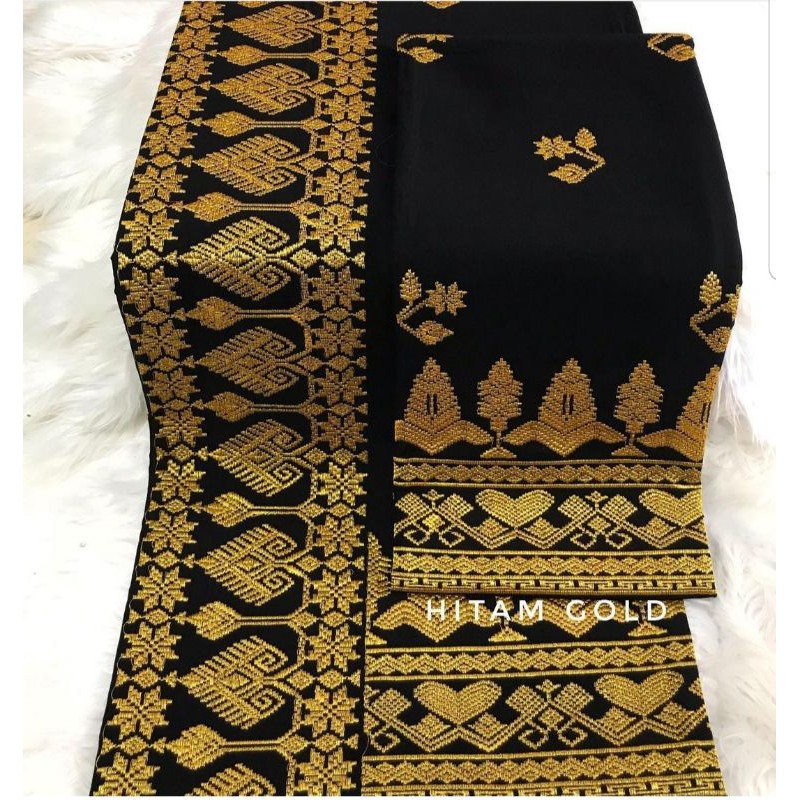 Set Couple Saput Udeng Songket Bordir Tumpal