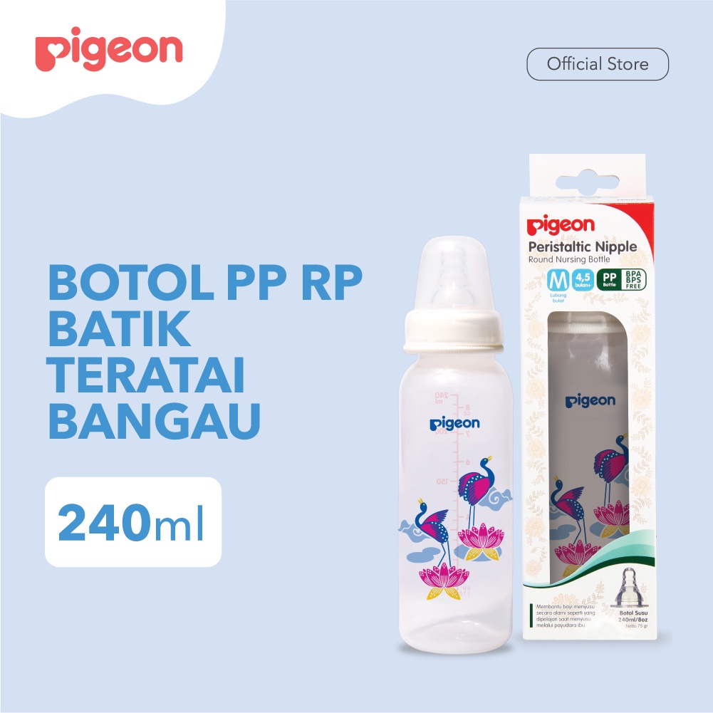 Pigeon Peristaltic Nipple Batik 240ML