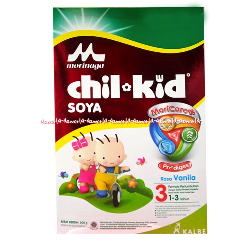 Morinaga 300gr Chil Kid Soya 3 Rasa Vanila 300gr Susu Kedelai Vanilla Susu Formula Anak Usia 1-3tahun Childkid Chil-Kid