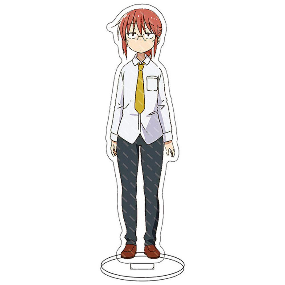 Stand Figure Anime Agustina Dua Sisi Kawaii Model Figure Transparan Miss Kobayashi's Dragon Maid Anime Karakter Plat Akrilik