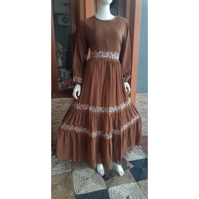 gamis bordir / gamis ceruty / gamis bordir