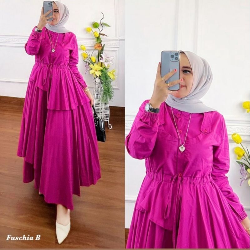 Baju Muslim Wanita Midi Dress by Yossi Project