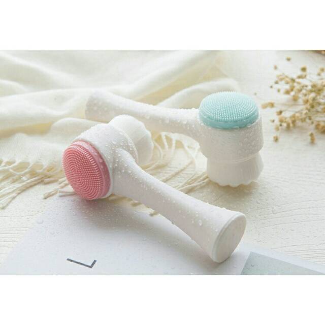 SIKAT PEMBERSIH WAJAH FACIAL CLEANSING BRUSH 3D SILICONE