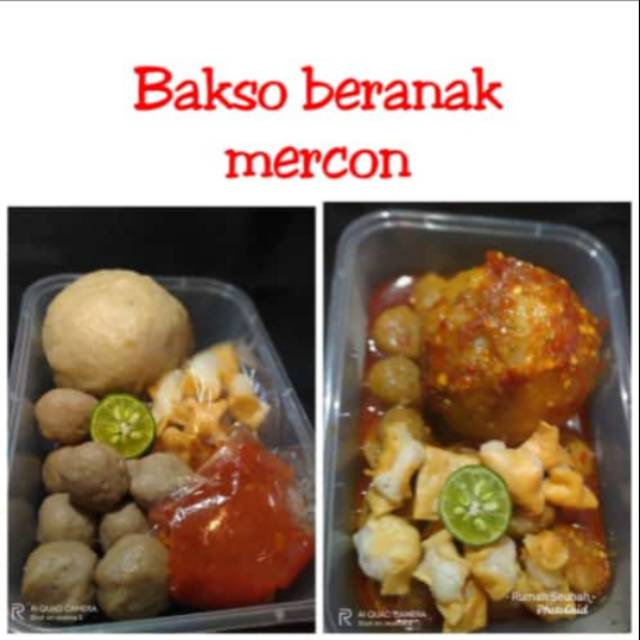 

Bakso beranak mercon. Baso jumbo 1,baso kecil 8.