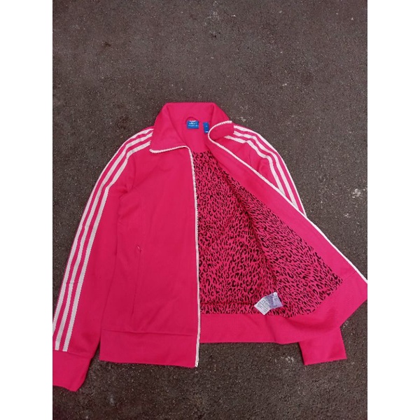 tracktop adidas firebird pink leopard