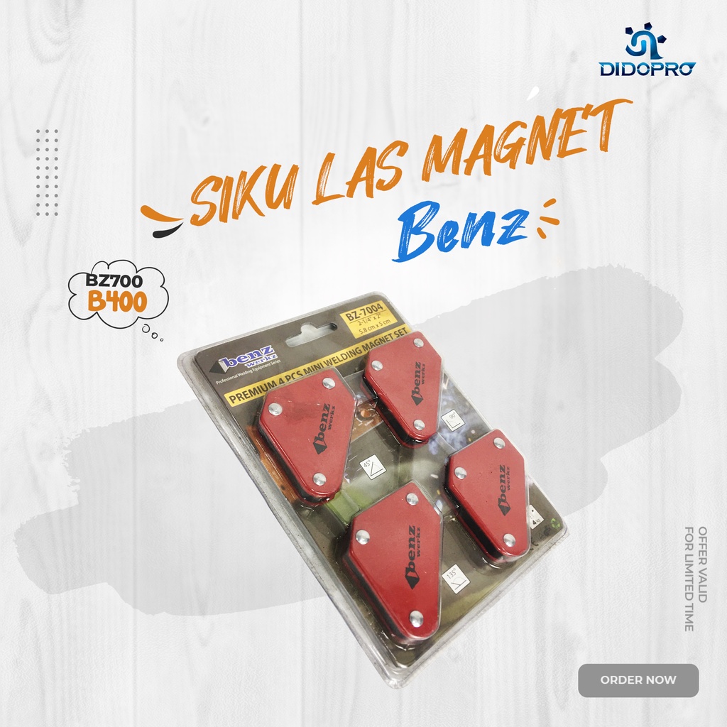 SIKU LAS MAGNET 2&quot; SET MINI 4PCS BENZ MAGNETIC WELDING HOLDER 2 INCI