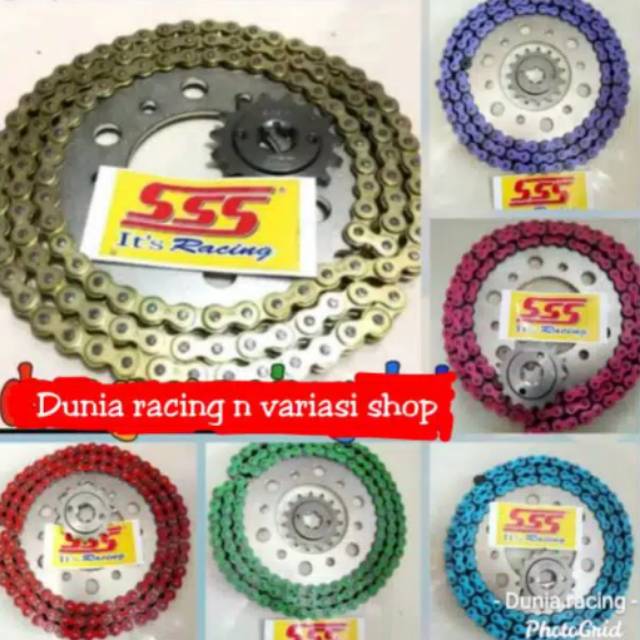 Gear set sss gir set sss 415 Yamaha Scorpio Rante 415 gold dan warna