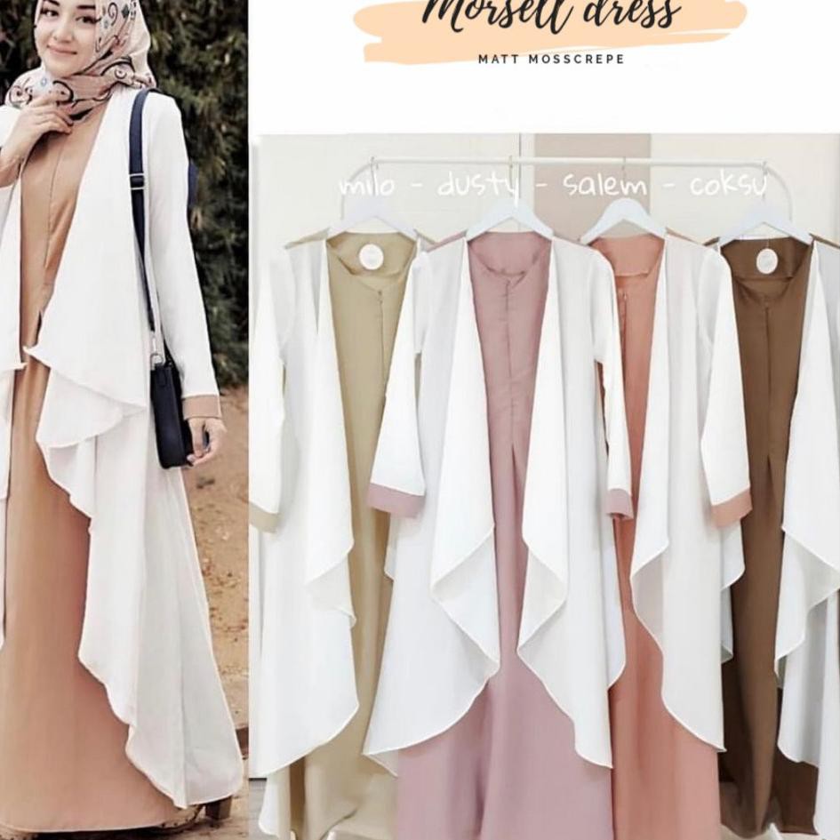 T4KW4~ **  MORSEL DRESS Baju Gamis Wanita Pakaian Muslimah Baju Hijab Wanita Elegant Trendy  2020