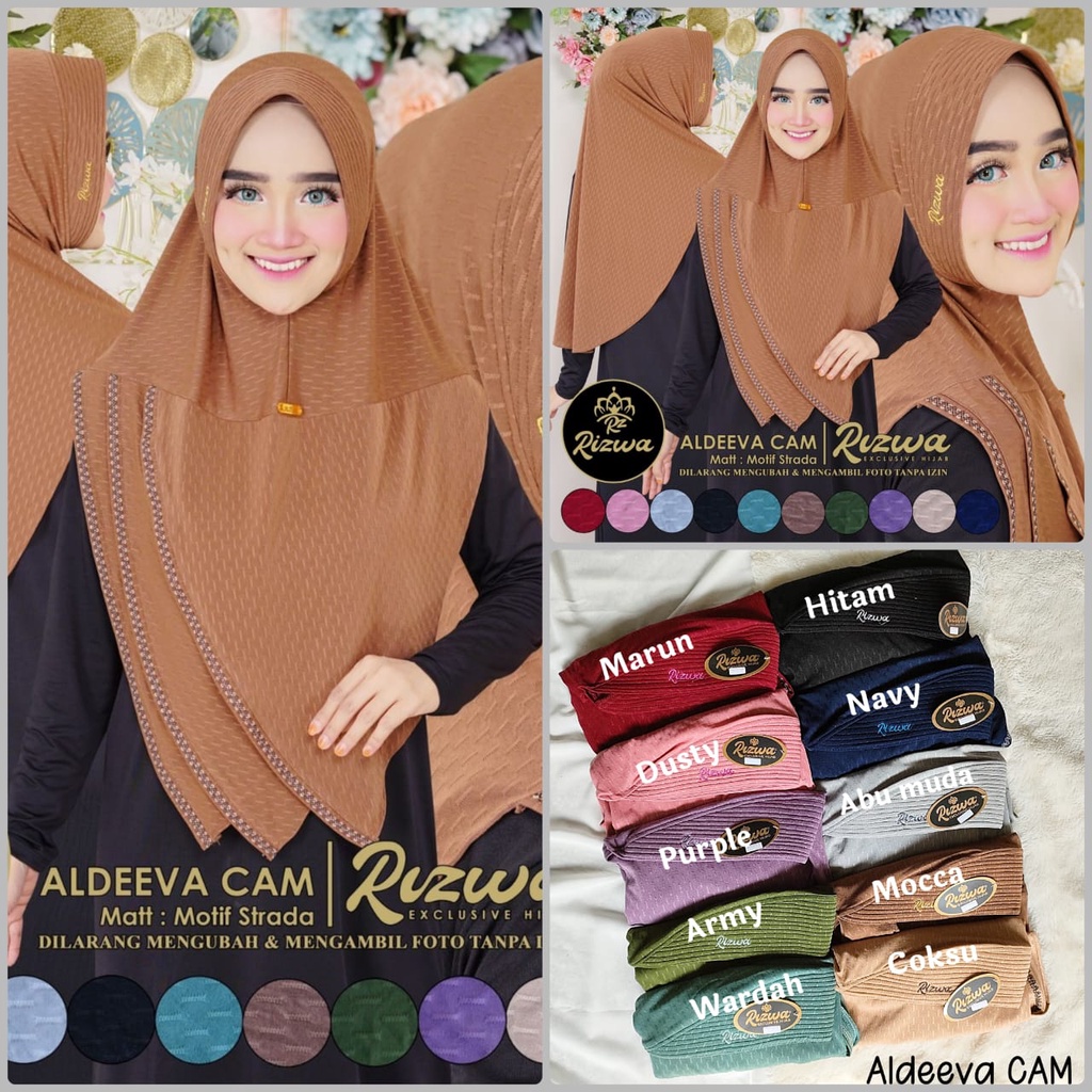 Jilbab Instan Jersey Aldeeva by Rizwa Collection