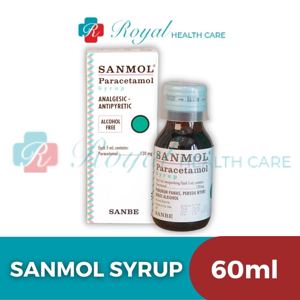 SANMOL PARACETAMOL SYRUP 60ML Obat Penurun Demam