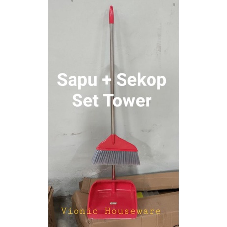 Sapu Sekop Stainless Set Tower