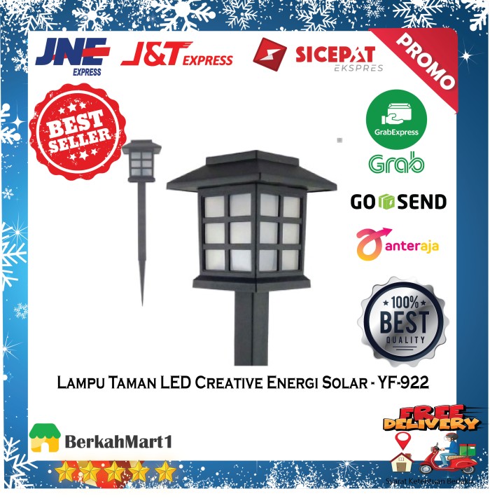 Lampu Dekorasi Taman LED Energi Solar Tenaga Surya Matahari Waterproof