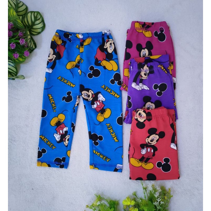 Celana Legging anak 1 2 3 4 5 6 7 tahun premium leging karakter kartun BTS kuda poni mickey mouse hellokitty anak ( legging bb3 )