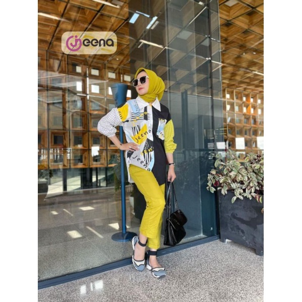 jeena evaterina one set  / set wanita jeena original