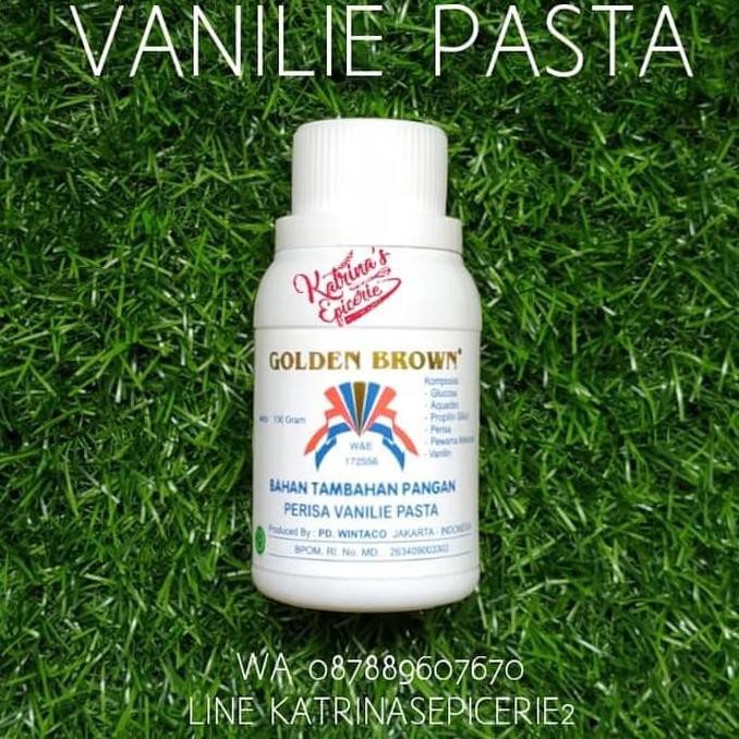 

vanilie pasta golden brown 100ml - vanila essence BERKUALITAS