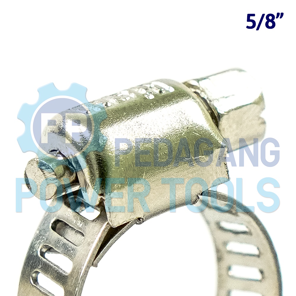 BISON SATUAN KLEM SELANG 5/8&quot; INCH STAINLESS STEEL HOSE CLAMP CINCIN