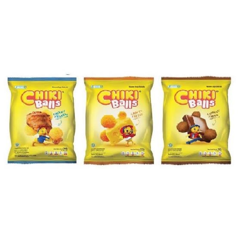 Chiki Balls Rasa Ayam Keju Coklat 19gr Satuan Eceran 1pcs Chiki Ball Snack Cemilan Makanan Ringan Murah Bandung