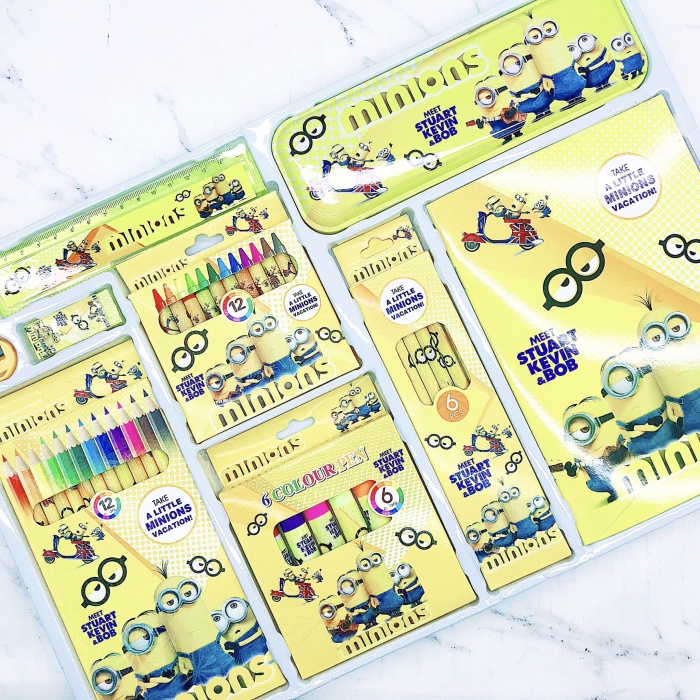 

WARNAPENSIL- SET ALAT GAMBAR MINIONS SUPER LENGKAP -PENSIL WARNA