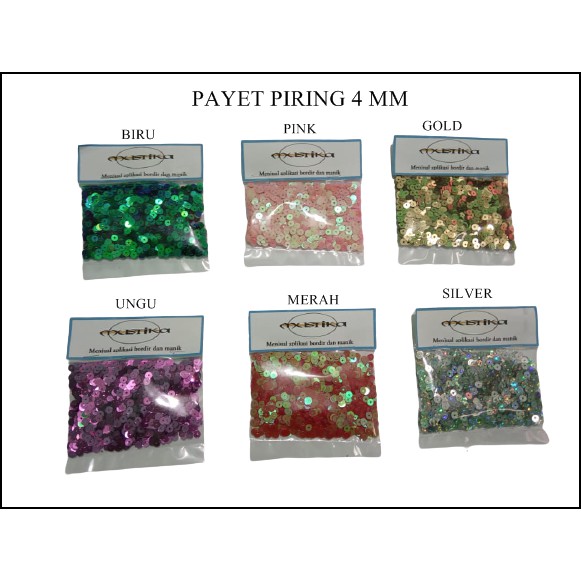 MANIK PAYET PIRING 4MM 10 GRAM