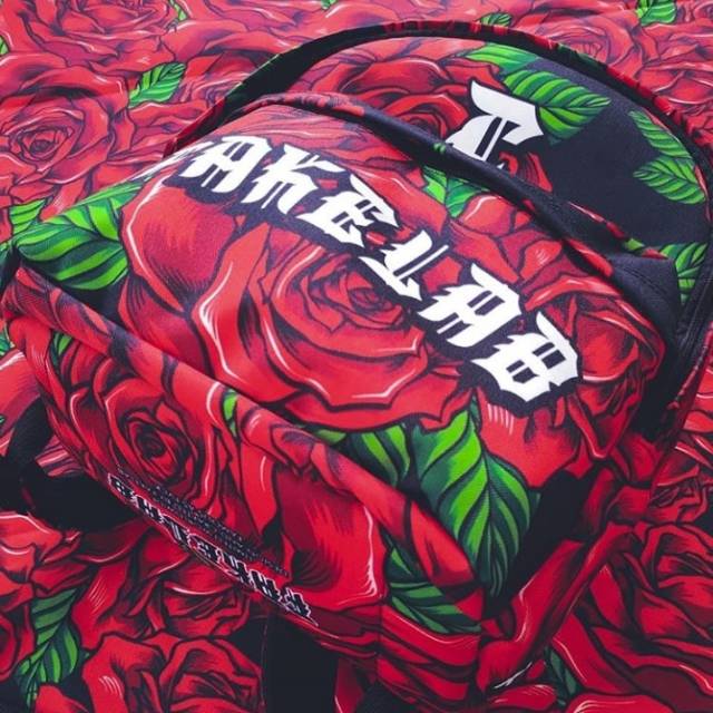 Tas Punggung Backpack Fakelab Rose Full print Original
