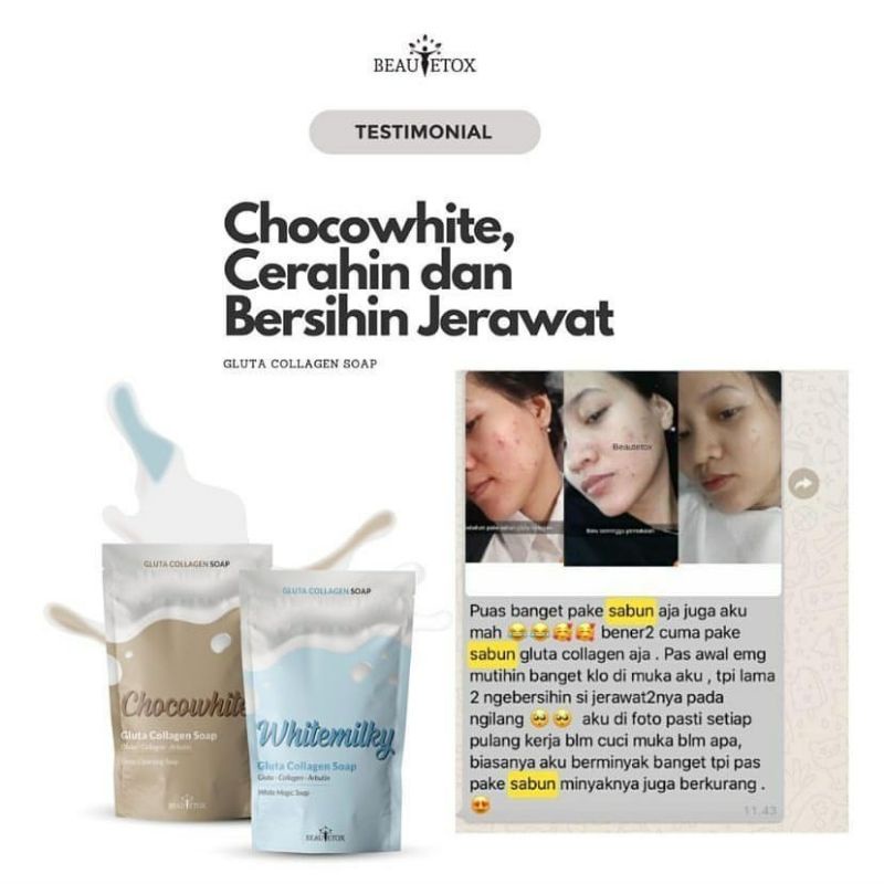 GLUTA COLLAGEN SOAP by BEAUTETOX | SABUN PEMUTIH WHITENING BPOM