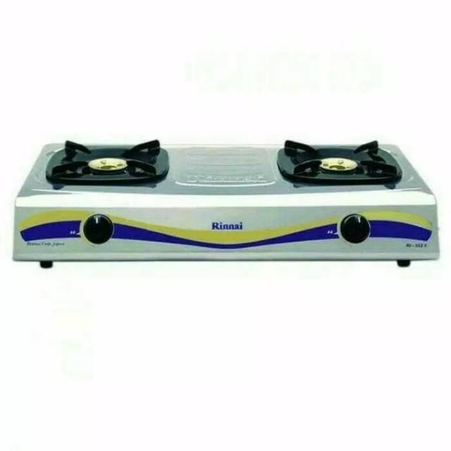 Rinnai Kompor Gas 2 Tungku stenlis - RI522E