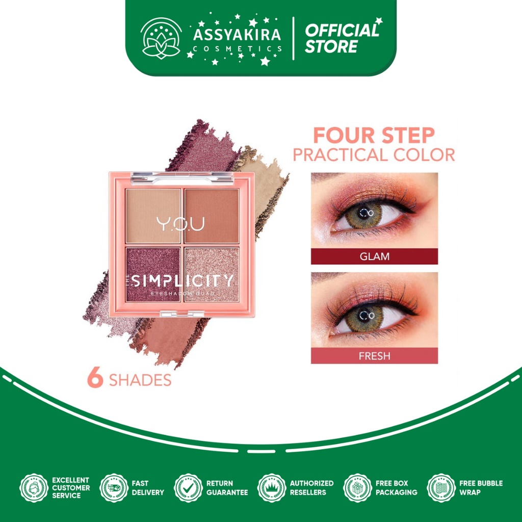 The Simplicity Eyeshadow Quad by YOU Makeups