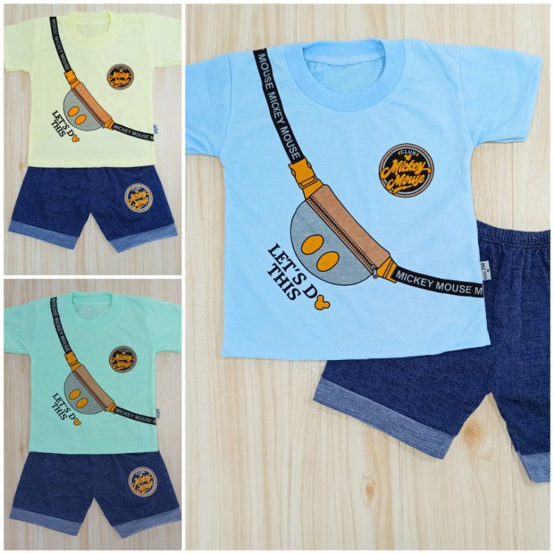 [Ss-8038] Baju Anak Kasual 6bulan-2tahun, Pakaian Anak Laki-laki Keren Casual Soft Jeans