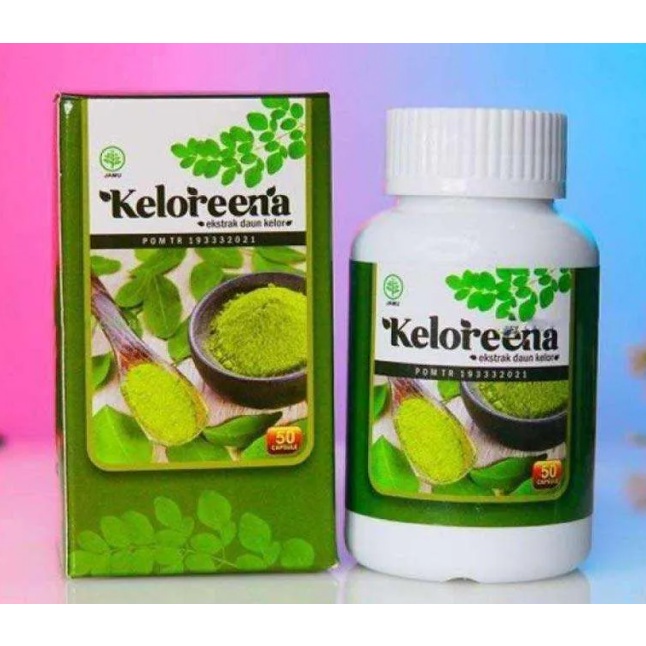KELOREENA 50 KAPSUL ORIGINAL ASLI EKSTRAK DAUN KELOR | AGEN SLEMAN
