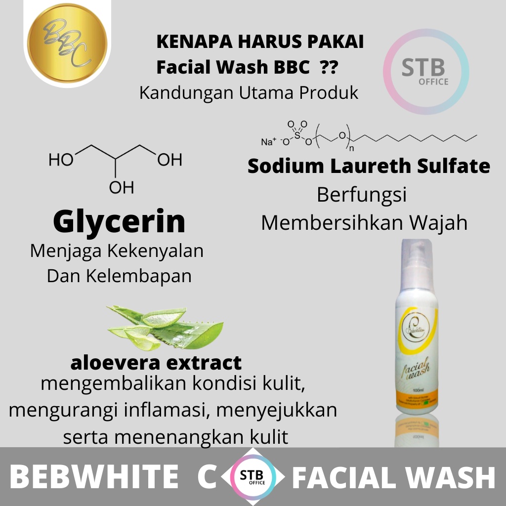 BEBWHITE C FACIAL WASH BBC Original