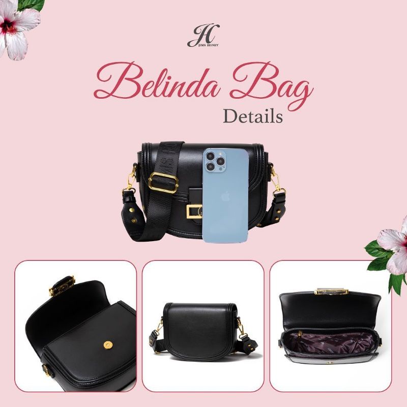 Belinda Bag Jims Honey Tas Kecil Wanita Selempang Import