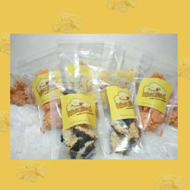 

Renginas (rengginang mini manis pedas)
