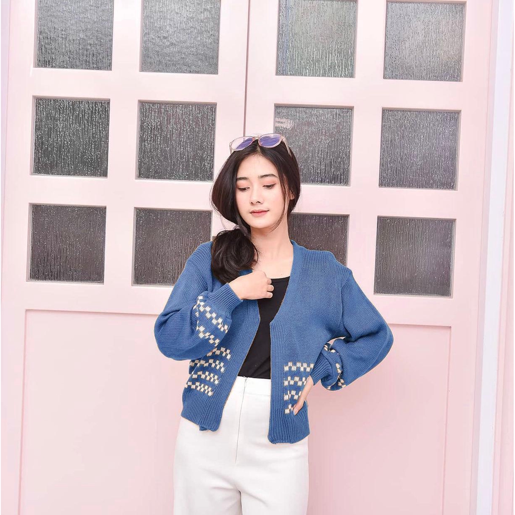 ZAHRA - SHIRA CROP Cardy / Crop Cardy / Cardigan Crop / Cardigan Rajut / Cardigan wanita