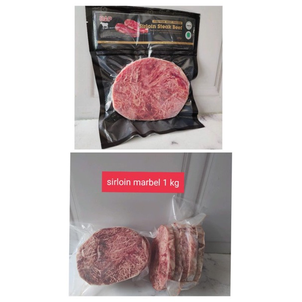 

Sirloin Steak Beef Wagyu Marble 1kg Berkualitas, Halal, dan ber NKV