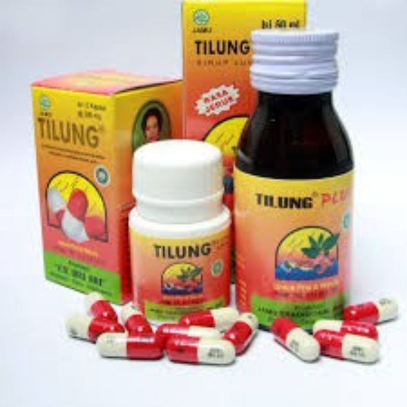 TILUNG KapsuL 500mg /Anfivus/TiLung syr 60mL OBAT TIFUS TIPES THYPUS KAPSUL EKSTRAK CACING