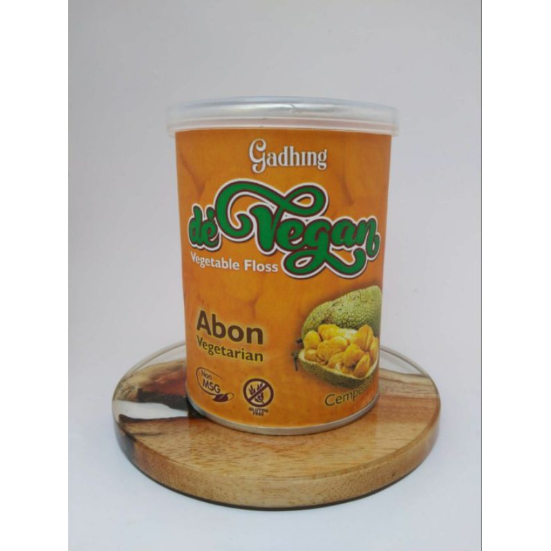 VEGETABLE FLOSS CEMPEDAK, ABON CEMPEDAK, 100g, DE VEGAN, GMO