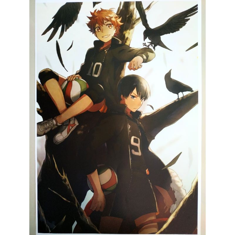 Poster Anime Haikyuu 3 Hinata Shoyo Kageyama Tobio Karasuno Merchandise