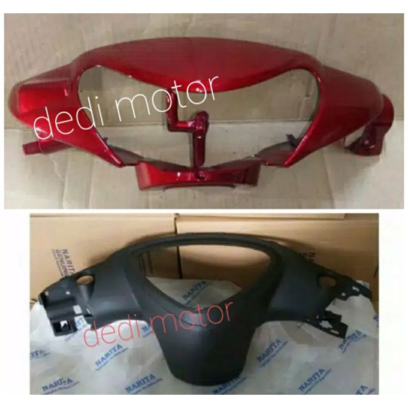 Batok depan belakang satu set Mio smile Merah / cover batok depan mio smile merah maroon