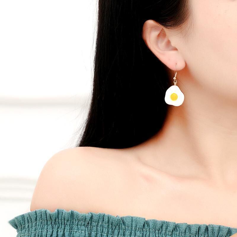 Anting Sunny Side Up Egg Modeli Telur Imut Lucu