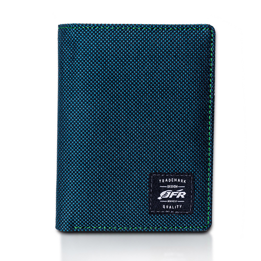 JFR Fashion Dompet Pria 3/4 Bahan Kulit Canvas JP11-GREEN