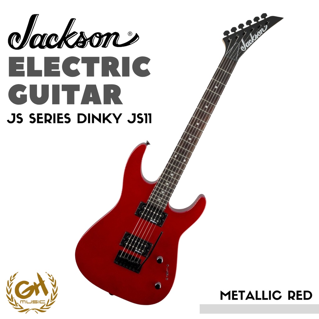 JACKSON JS SERIES DINKY JS11 ELECTRIC GUITAR, METALLIC RED