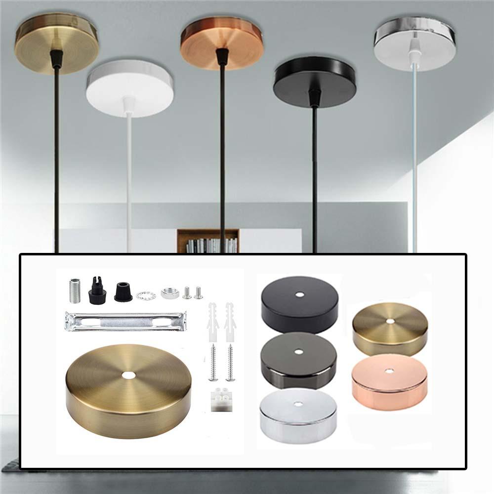 Nickolas1 Plat Dasar Plafon 5warna Metal Kamar Tidur Bulat Dekorasi Rumah Pendant Lamp Holder