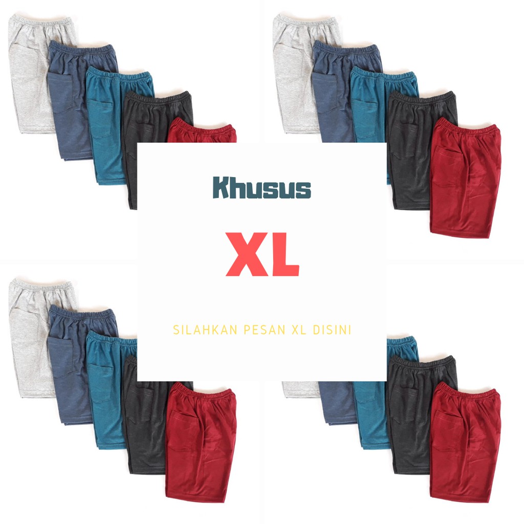 SIze XL Celana  Anak  Pendek  Bahan  Kaos  Nyaman Shopee 