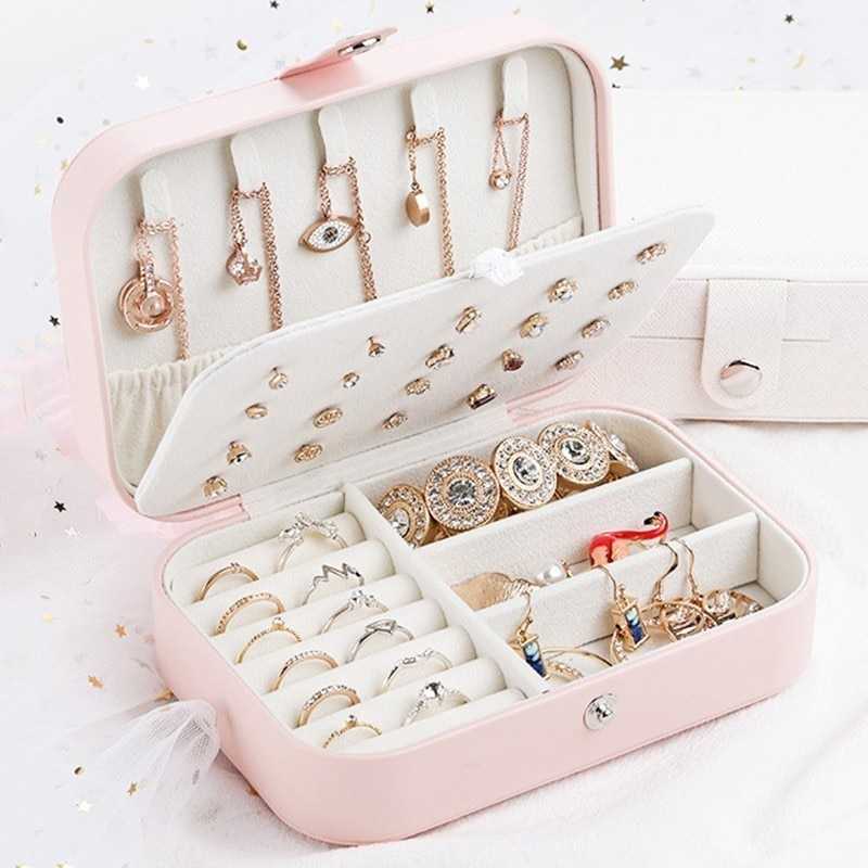 KOTAK PENYIMPANAN PERHIASAN JEWELRY DISPLAY BOX WADAH TEMPAT MENYIMPAN KOLEKSI BARANG PERHIASAN SIMP