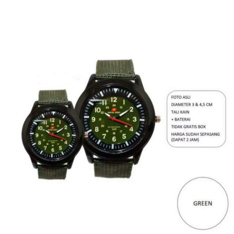 JAM TANGAN KANVAS ARMY COUPLE