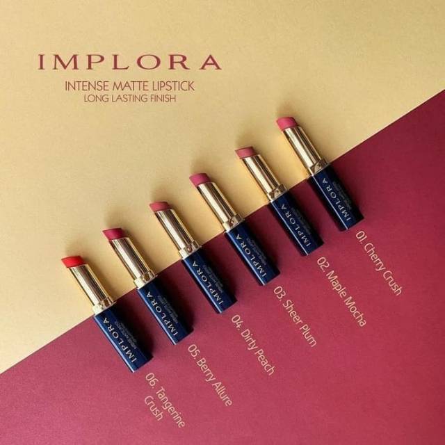 IMPLORA LIPSTICK MATTE MURAH / LIPSTIK IMPLORA INTENSE ORIGINAL 100%